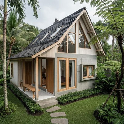 Desain Rumah Kecil yang Tidak Pengap. (Foto: Gemini AI)