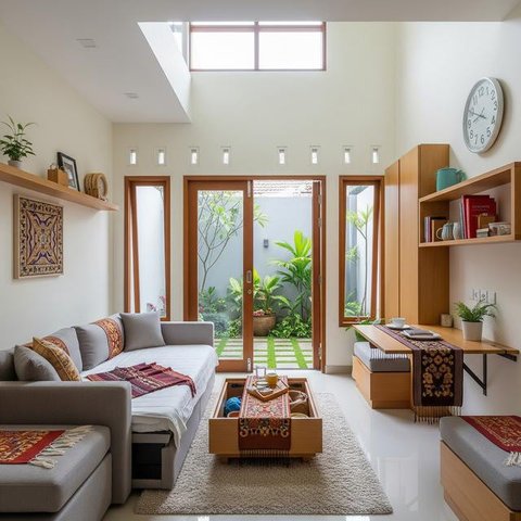 Desain Rumah Kecil yang Tidak Pengap. (Foto: Gemini AI)