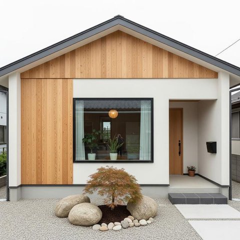 Rumah Sederhana dengan Garasi Kecil/Desain Rumah Sederhana 7x12 (Sumber: gemini.com)