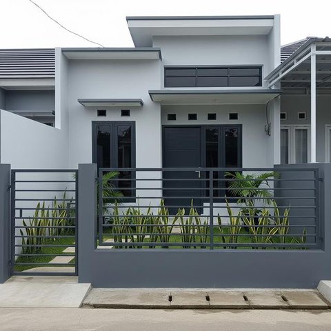 Model Pagar Rumah Kecil Tapi Kokoh dan Elegan/Gemini AI