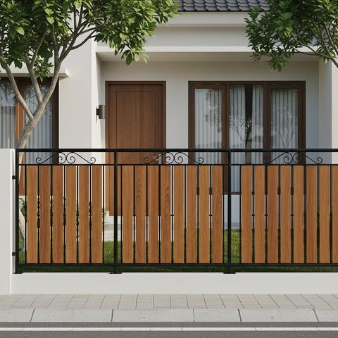 Model Pagar Rumah Kecil Tapi Kokoh dan Elegan/Gemini AI