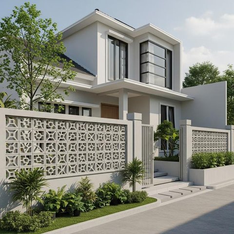 Model Pagar Rumah Kecil Tapi Kokoh dan Elegan/Gemini AI