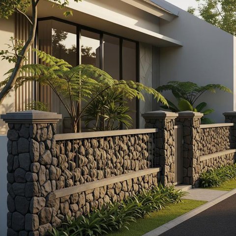 Model Pagar Rumah Kecil Tapi Kokoh dan Elegan/Gemini AI