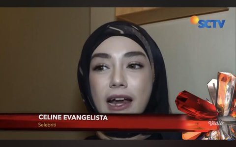 Celine Evangelista Mantap Berhijrah. (Hot Shot/ YouTube - SCTV)