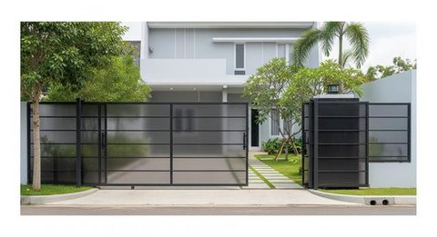 Model Pagar Besi Kombinasi Polikarbonat untuk Rumah Minimalis dengan Budget Terjangkau