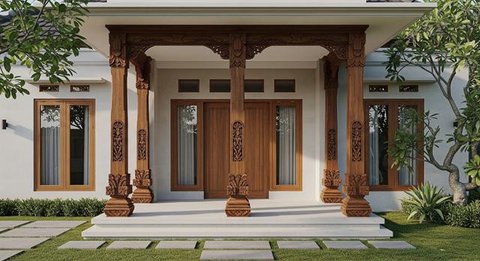 Model Joglo Depan Rumah Minimalis 2025