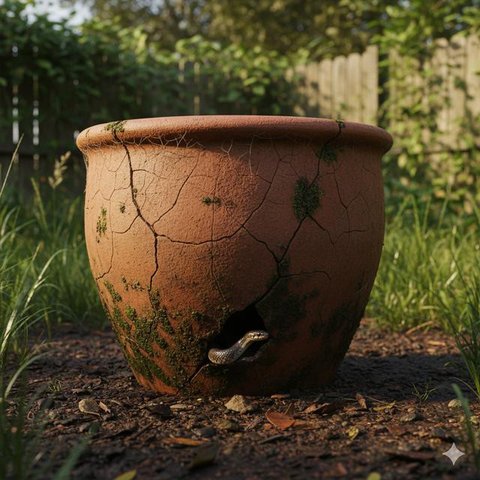 7 Jenis Pot Tanaman yang Menarik Ular Kobra Bertelur di Halaman Rumah, Waspadai Tanda-tandanya (Foto: Gemini AI)
