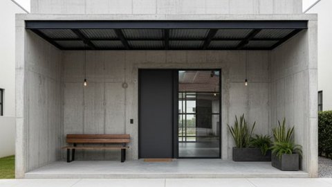 Ilustrasi Teras Depan Rumah Minimalis