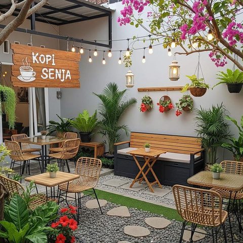 Makeover Halaman Depan Jadi Tempat Nongkrong Nyaman. Foto: Gemini