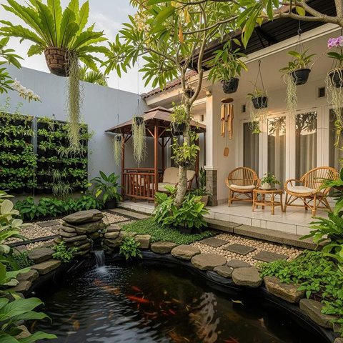 Makeover Halaman Depan Jadi Tempat Nongkrong Nyaman. Foto: Gemini