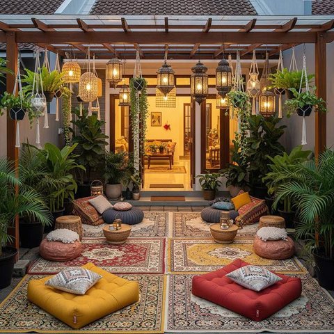 Makeover Halaman Depan Jadi Tempat Nongkrong Nyaman. Foto: Gemini