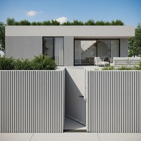 Gambar Rumah Minimalis dengan Pintu Anti Ular yang Estetik (Image by Gemini AI)