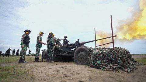 Kasad Maruli Simanjuntak Tinjau Latihan Tempur Arhanud di Kebumen