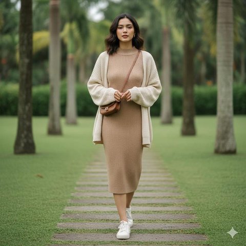 7 Model Dress Dewasa Terbaru 2025, Tampil Anggun dan Elegan di Setiap Kesempatan (Foto: Gemini AI)