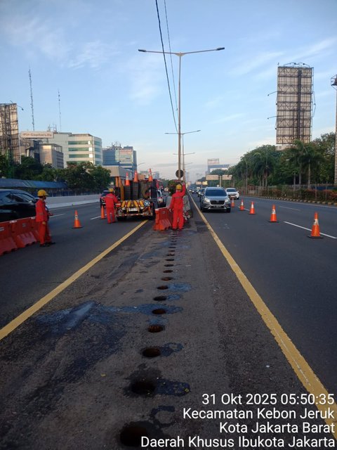 Jasa Marga Berlakukan Contraflow KM 03+500 Tol Jakarta-Tangerang Pagi ini Jumat 31 Oktober 2025