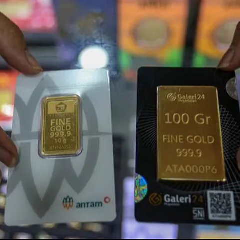 Di awal pekan ini, harga emas PT Aneka Tambang Tbk (ANTAM) bertahan di posisi Rp 599 ribu per gram, Jakarta, Senin(10/10). Jumlah itu tidak mengalami perubahan dari harga perdagangan akhir pe