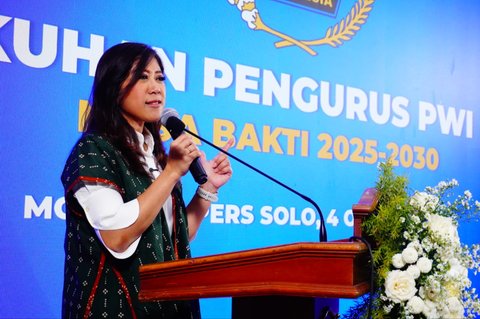 Menkomdigi di Acara Pengukuhan Pengurus PWI Periode 2025-2030 di Monumen Pers Solo