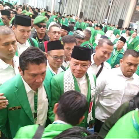 Pelaksana Tugas Ketum PPP, Muhammad Mardiono, menyampaikan permohonan maaf di Muktamar PPP ke-10, menyerukan demokrasi santun, dan mengingatkan sejarah konflik internal partai.