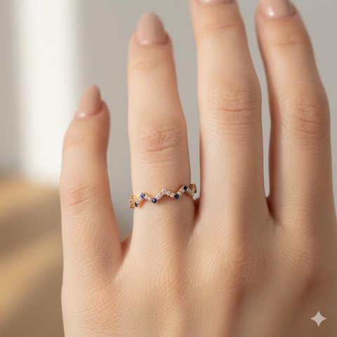 7 Cincin Model Zigzag yang Sedang Tren, Desain Unik untuk Gaya Elegan 2025 (Foto: Gemini AI)