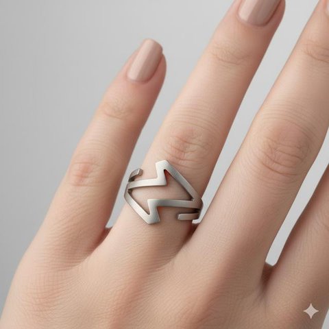 7 Cincin Model Zigzag yang Sedang Tren, Desain Unik untuk Gaya Elegan 2025 (Foto: Gemini AI)