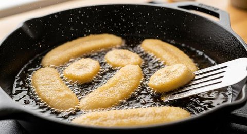 Pisang goreng pasir keju lumer. (dok. Oliveia Faizin/Cookpad)