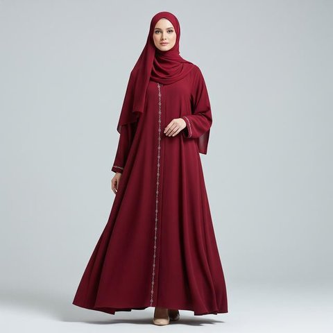 Model Abaya Simple tapi Terlihat Glamor