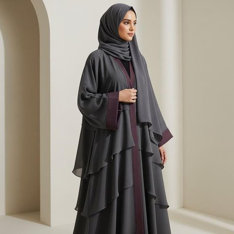 Model Abaya Simple tapi Terlihat Glamor