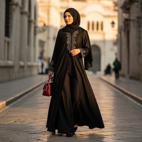 Model Abaya Simple tapi Terlihat Glamor
