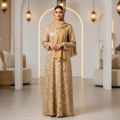 Model Abaya Simple tapi Terlihat Glamor