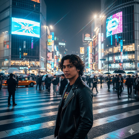 Prompt Gemini AI Viral Edit Foto Sendiri di Zebra Cross Shibuya/Gemini AI