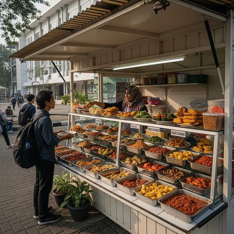 Ide Warung Makan Rumahan Dekat Kampus/AI