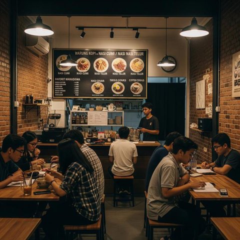 Ide Warung Makan Rumahan Dekat Kampus/AI