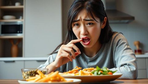 Ilustrasi Lidah Berwarna Putih (sumber: freepik)