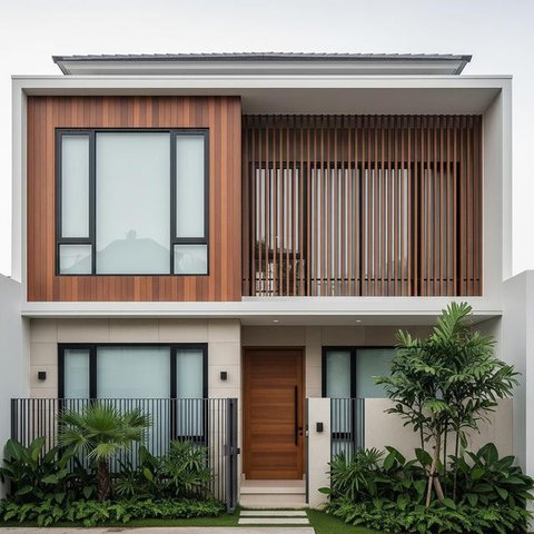 Desain Rumah Serba Privasi Anti Maling. (Foto: AI)