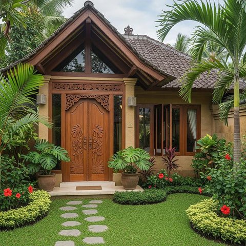 Desain Rumah Serba Privasi Anti Maling. (Foto: AI)
