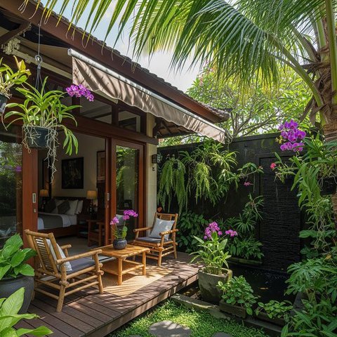 Desain Rumah Serba Privasi Anti Maling. (Foto: AI)