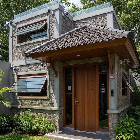 Desain Rumah Serba Privasi Anti Maling. (Foto: AI)