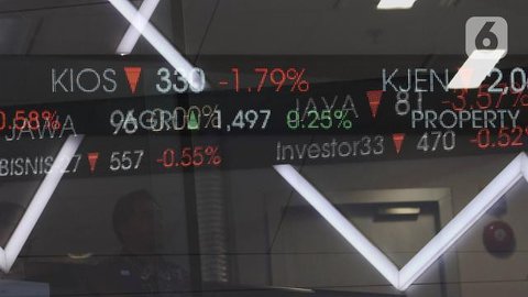 Sebelumnya, pada pembukaan perdagangan Rabu 10 September 2025, IHSG dibuka menguat di 7.682,422. (BAY ISMOYO/AFP)