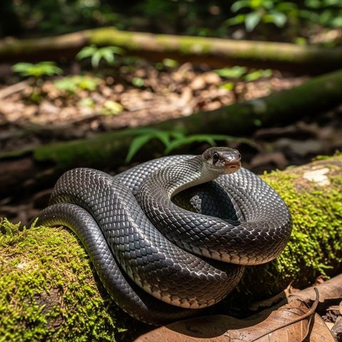 Ular Sanca Kembang dan Ular Cicak