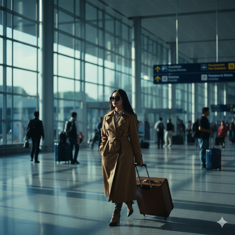 7 Prompt Gemini AI Edit Foto di Bandara: Tampilan Chic, Sinematik dan Siap Travel (Foto: Gemini AI)