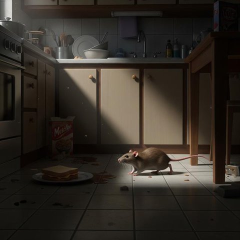 Ilustrasi Tikus. (Foto: Gemini AI)