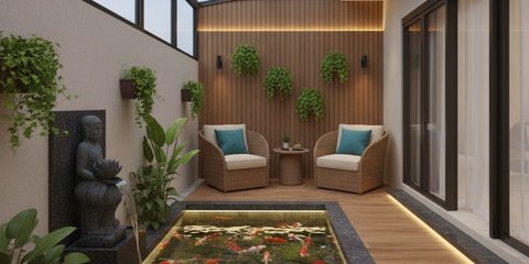 Halaman Belakang Rumah untuk Pelihara Ikan Mas Koki