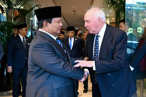 Prabowo Bertemu Eks PM Australia Paul Keating di Sydney