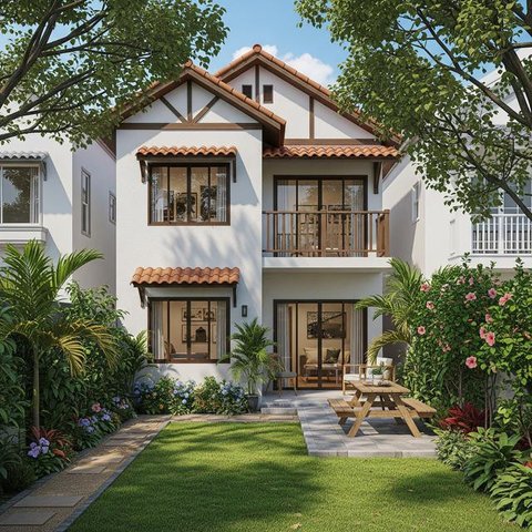 Desain Taman dengan Konsep Minimalis Tropis/Tips Menata Halaman Belakang Rumah agar Bebas Nyamuk (Sumber: Gemini.com)