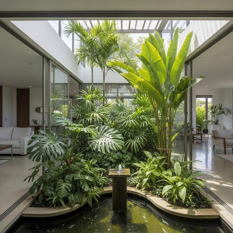 Desain Rumah Tropis Modern Anti Lembap (AI)
