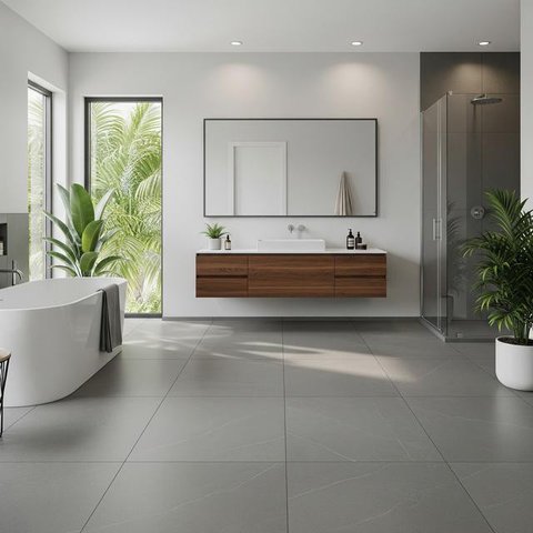 Desain Rumah Tropis Modern Anti Lembap (AI)