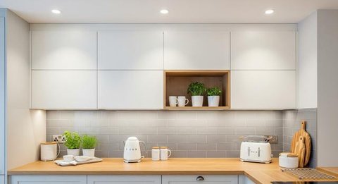Model Etalase Dapur Minimalis 2025/ Ilustrasi AI