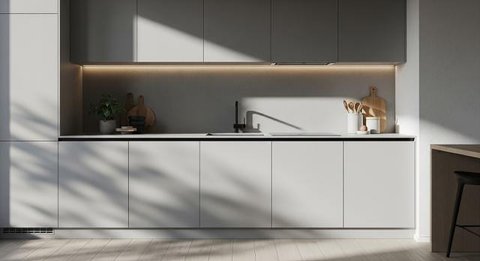 Model Etalase Dapur Minimalis 2025/ Ilustrasi AI