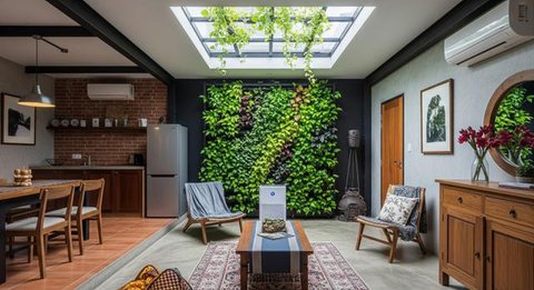 7 Model Desain Rumah Mini dengan Atrium Kecil, Cocok untuk Lahan Sempit (Foto: Gemini AI)