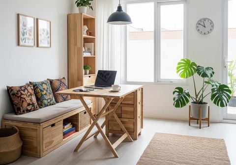 Model Rumah Mungil 2 Kamar Anti Sumpek (AI)